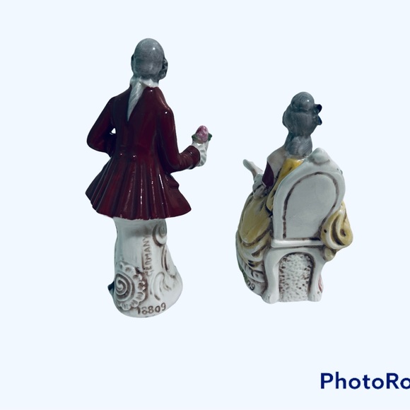 German Other Antique German Porcelain Figurines Couple Marked